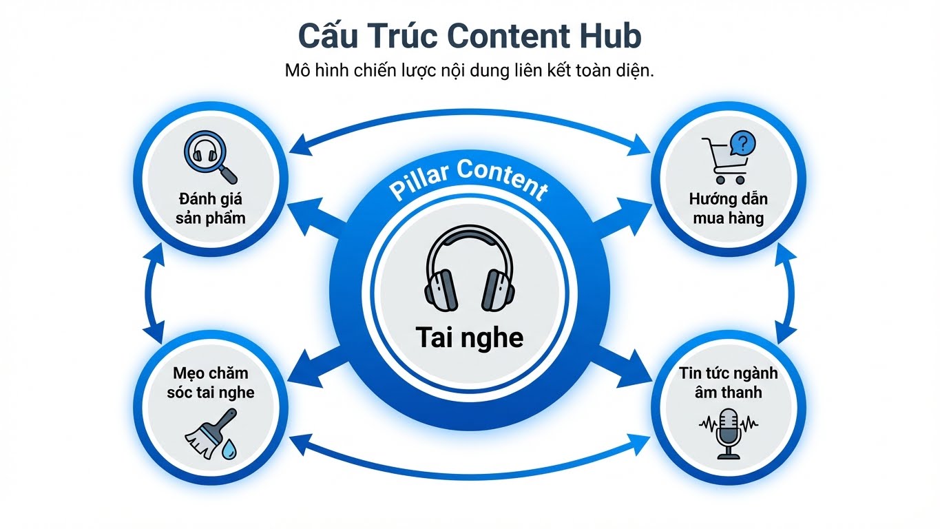 Xây dựng trung tâm nội dung toàn diện để thu hút và giữ chân độc giả.