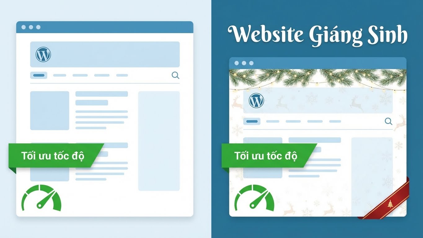 Biến website thành không gian Giáng Sinh lung linh mà vẫn mượt mà, không lo chậm tải!