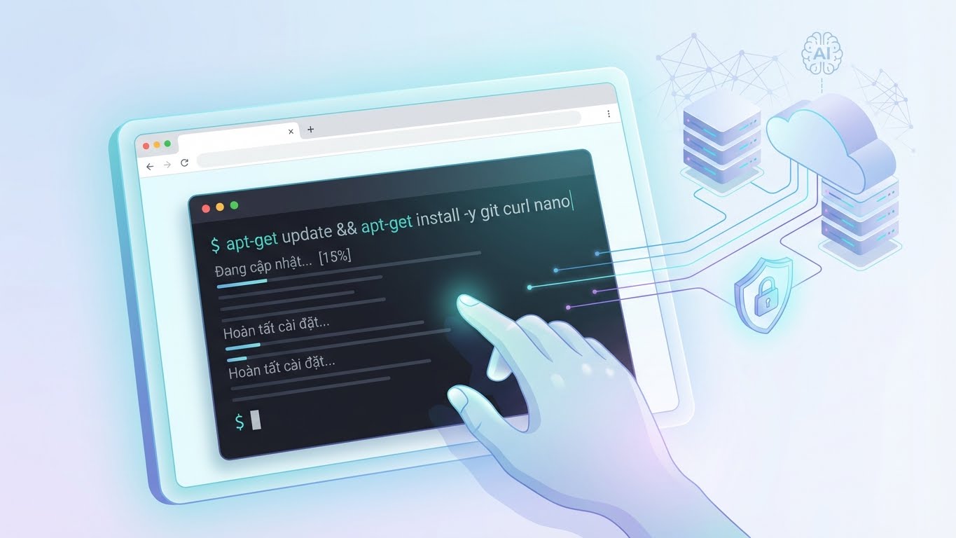 Kết nối VPS và chuẩn bị hệ thống: Bước đầu tiên để tự tay xây dựng AI riêng tư của bạn.