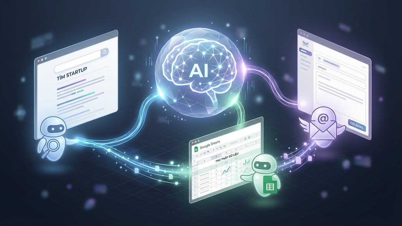 Hệ thống đa tác nhân AI: Tự động hóa mọi nhiệm vụ phức tạp, từ tìm kiếm thông tin đến gửi email, một cách thông minh và liền mạch.