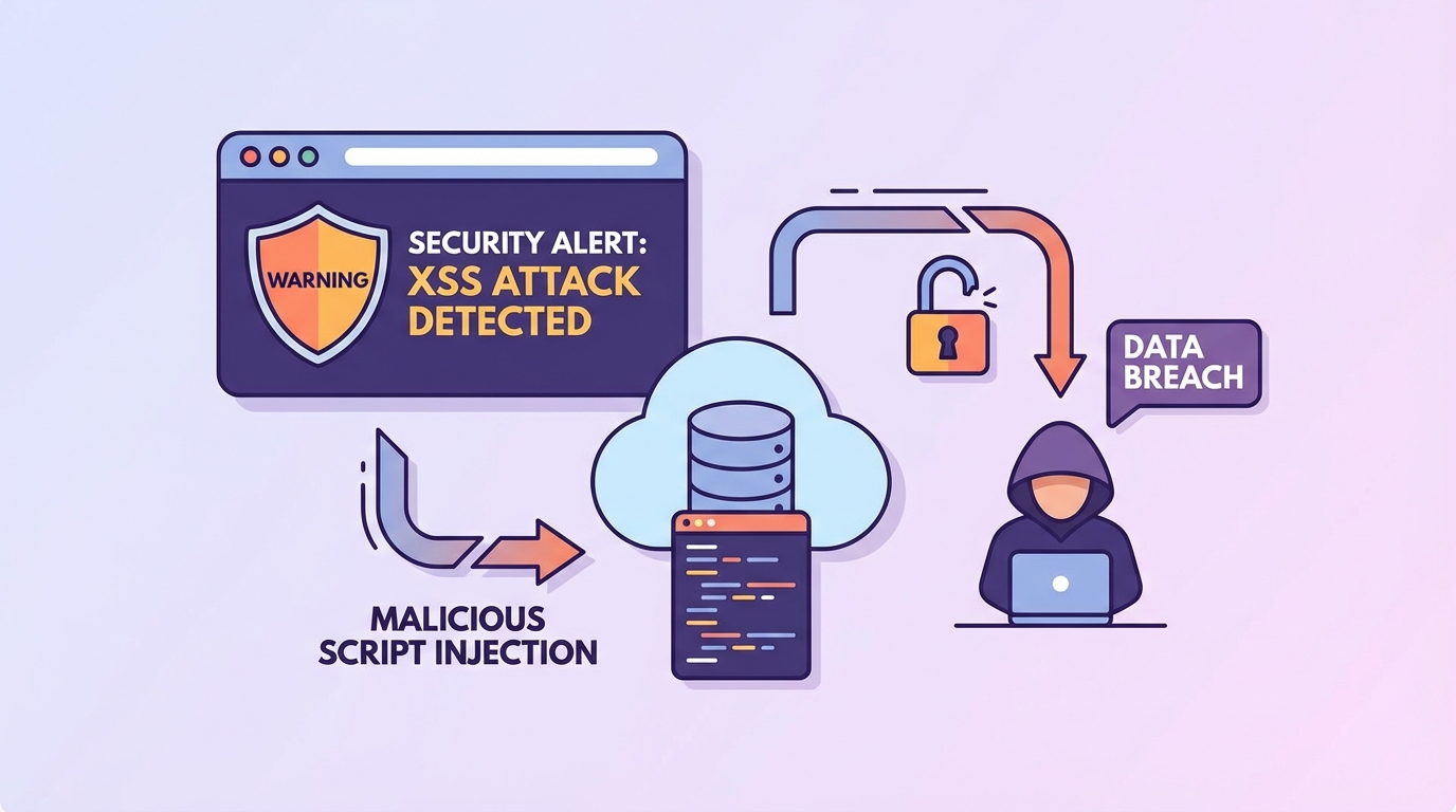XSS attack illustration in Laravel