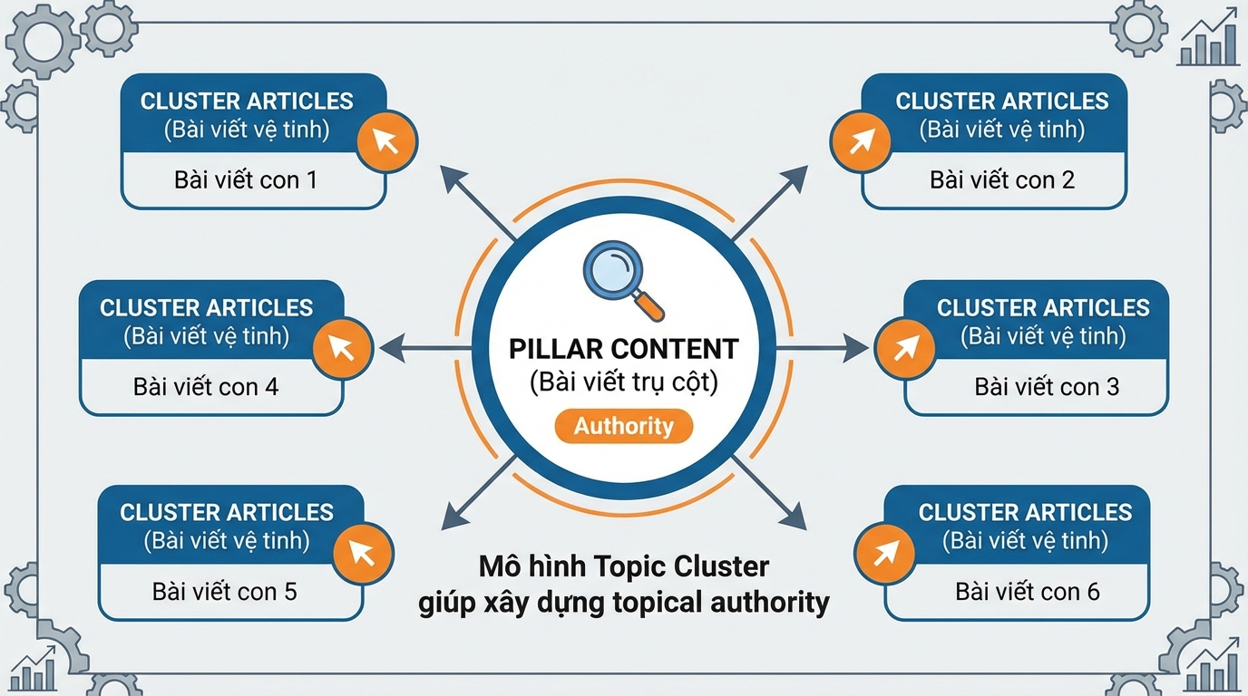 Topic cluster model for content marketing
