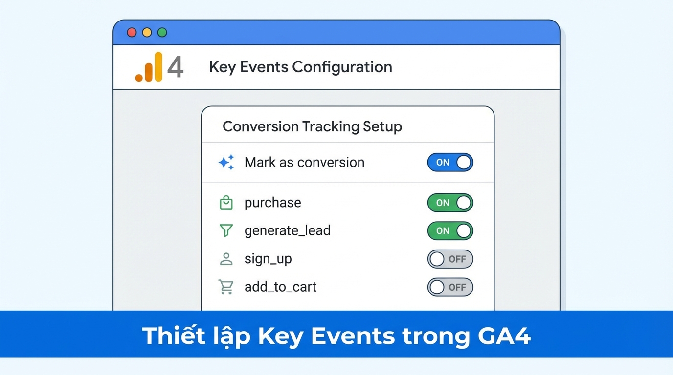 Cấu hình Key Events trong Google Analytics 4