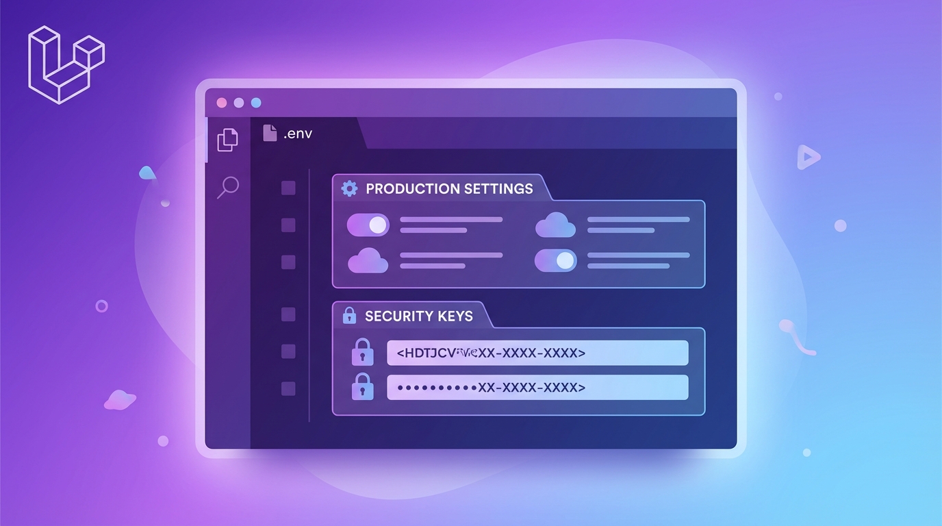 Laravel .env production configuration