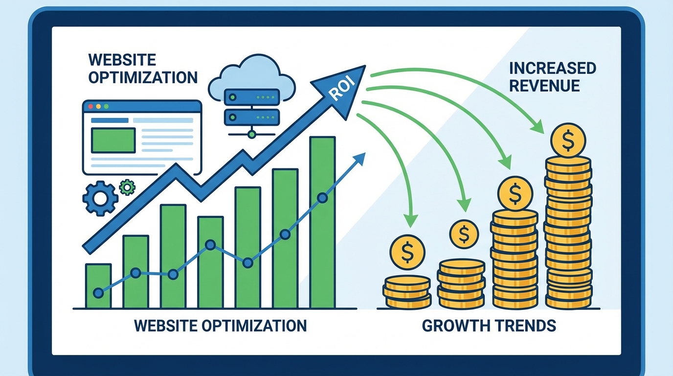 Sơ đồ ROI của việc quản lý website chuyên nghiệp