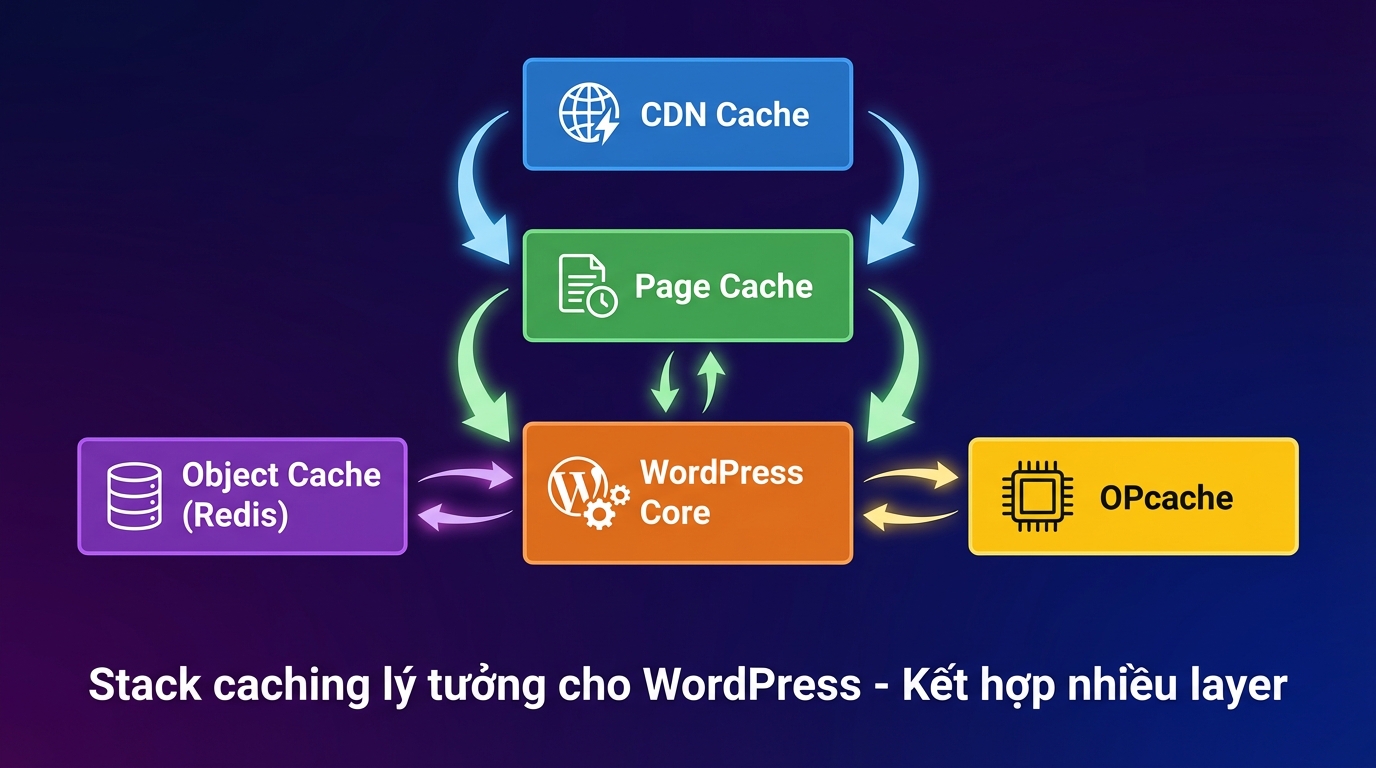 Stack các loại cache cho WordPress