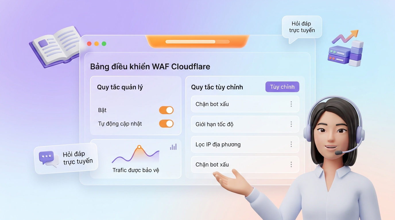 Hướng dẫn cấu hình Cloudflare WAF dashboard