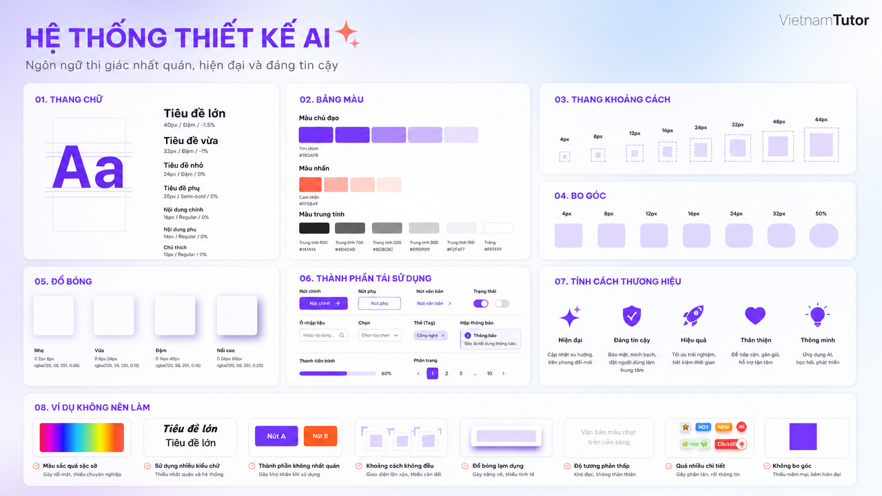 Visual vocabulary trong design system cho Claude Design