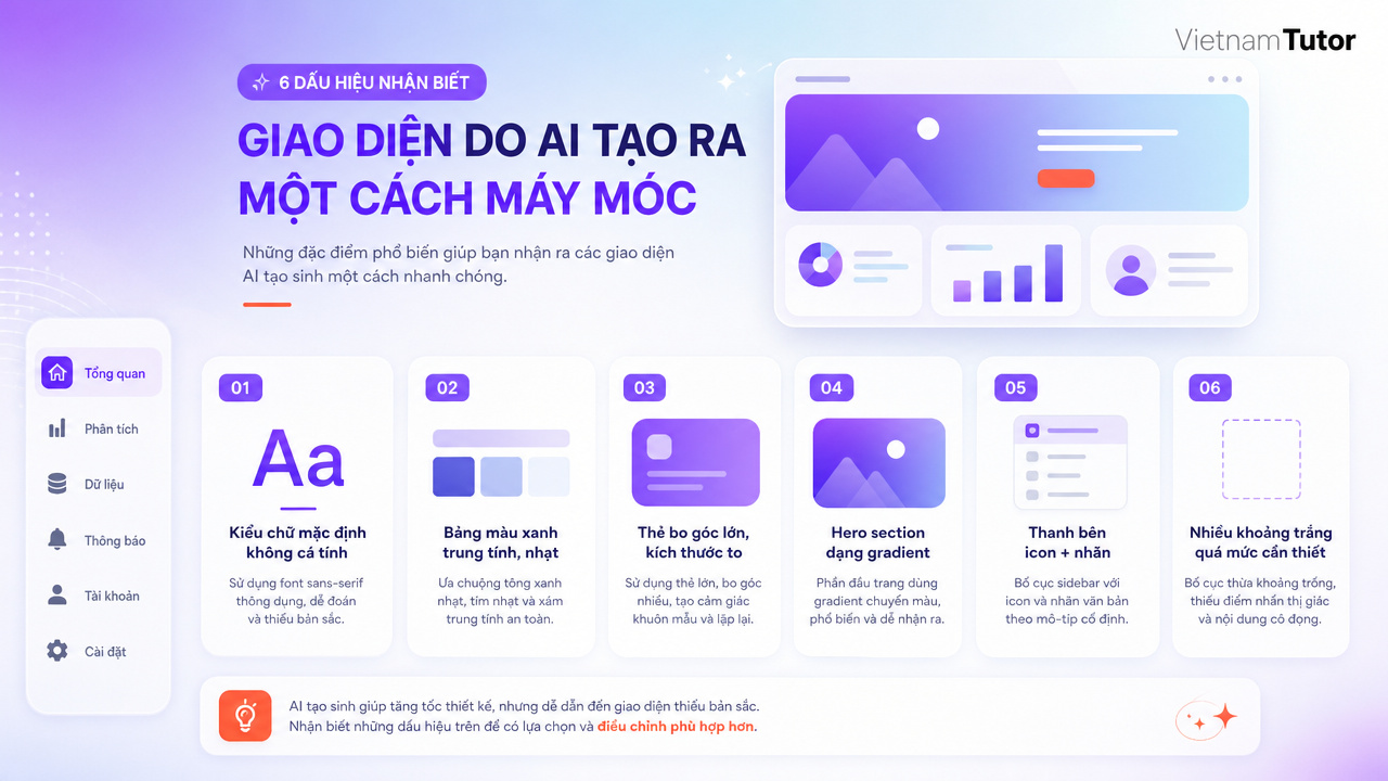 Các dấu hiệu giao diện AI đại trà