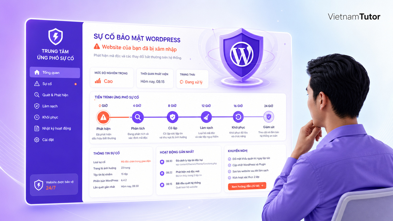 Website bị hack và quy trình xử lý trong 24 giờ đầu