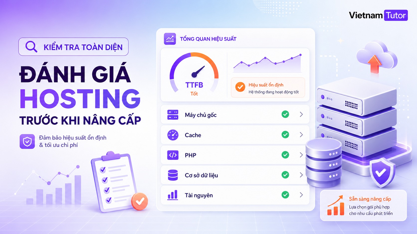 Audit hosting website trước khi nâng gói