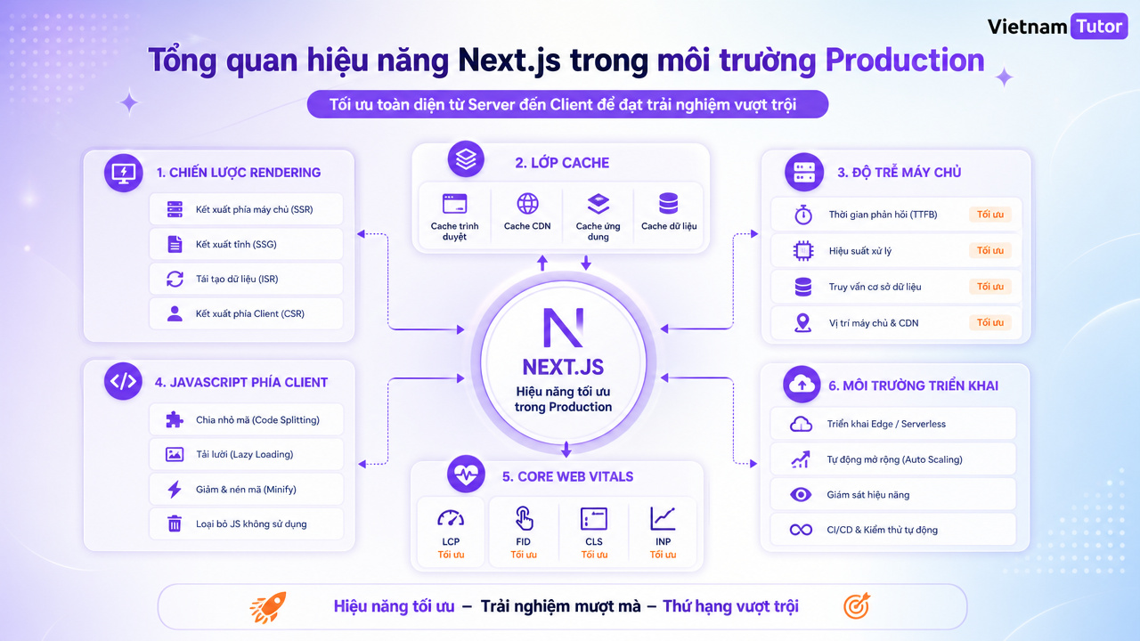 tổng quan hiệu năng Next.js production với render và cache