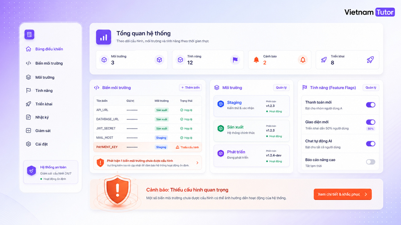 Type-safe env config và feature flag trong dự án TypeScript
