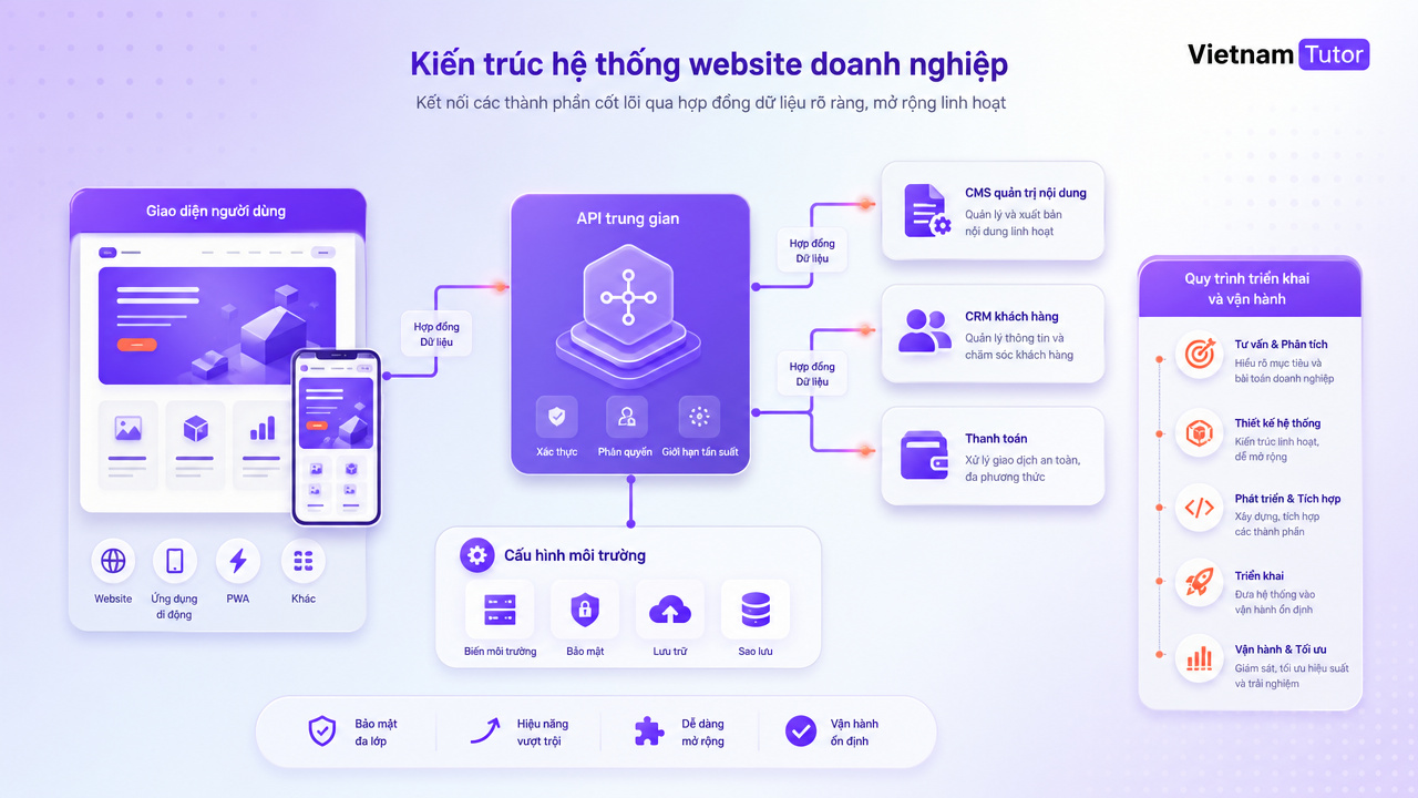 TypeScript cho website doanh nghiệp quản lý API form và config