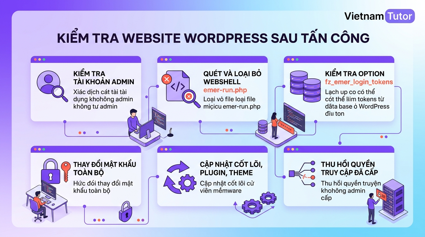 Checklist kiểm tra website sau tấn công supply chain