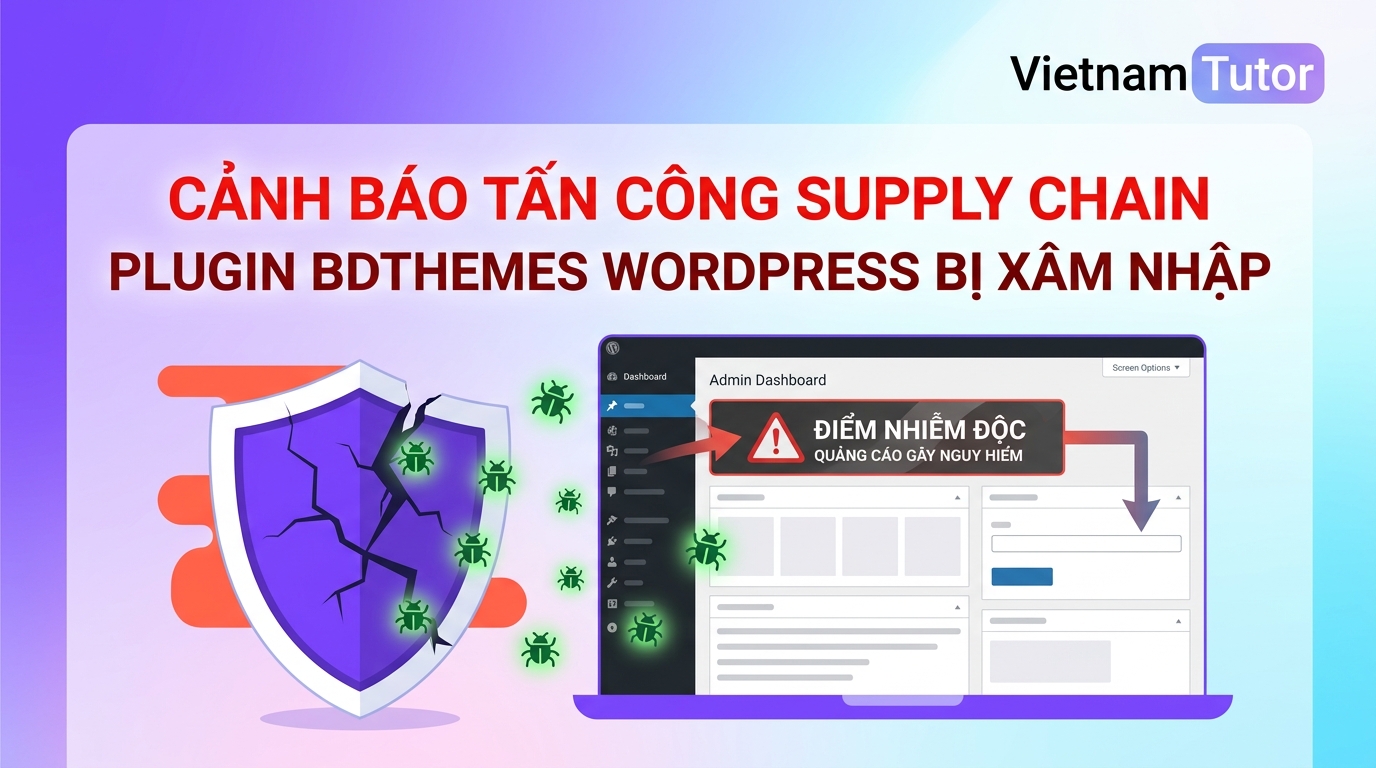 Cảnh báo bảo mật: BdThemes supply chain attack nhắm hệ sinh thái plugin qua luồng JSON bị đầu độc