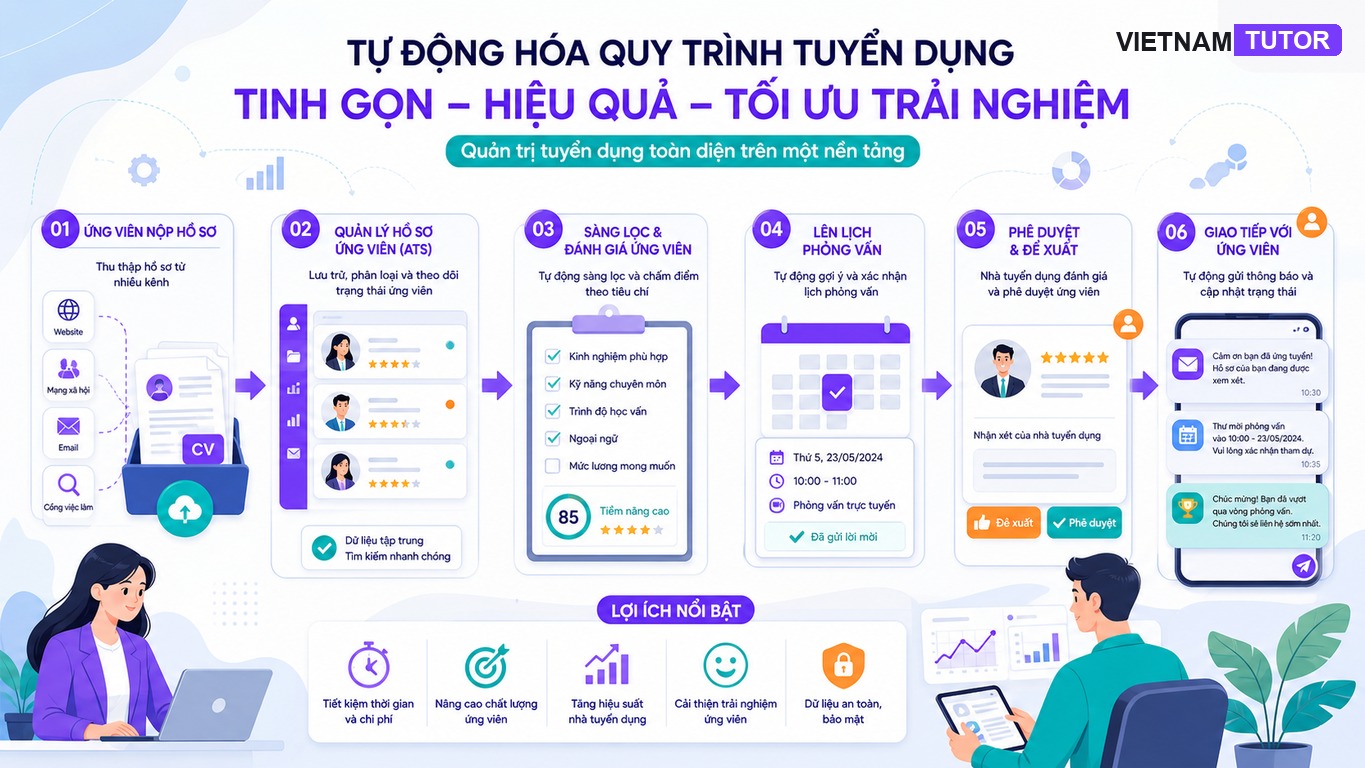 Tự động hóa tuyển dụng từ CV đến phỏng vấn